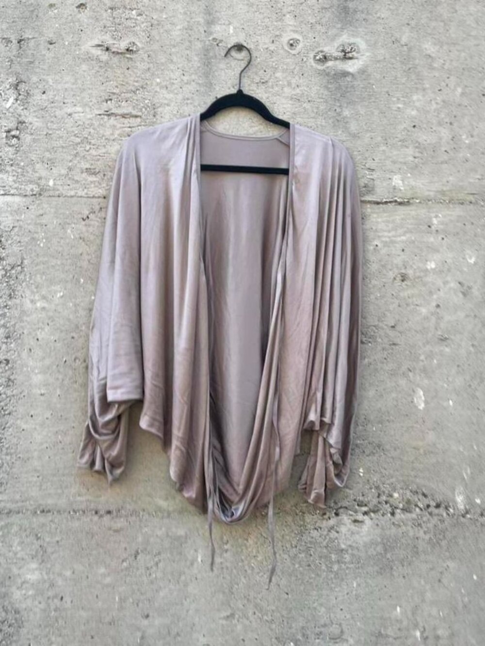 Dusty pink/mauve open front cardigan